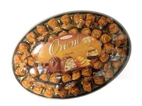 Product1081Image-1.jpg TAYAS ORIENT TRUFFLE ELIPS CARAMEL 485 GR X 6 330082 - Image 1