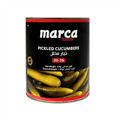 Product2071Image-1.jpg MARCA PICKLED CUCUMBERS 30-36 3000GR X 6 270001 - Image 1