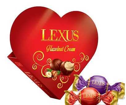 Product2144Image-2-1.jpg ANL LEXUS CHOCOLATE HAZELNUT CREAM HEART 110GR X 24 330011 - Image 1