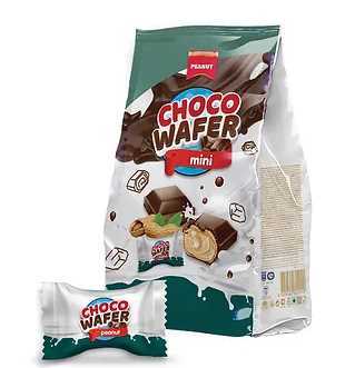 Product2156Image-2-1.jpg ANL CHOCO WAFER CHOCOLATE MINI WAFER PEANUT CREAM 140GR X 24 330022 - Image 1