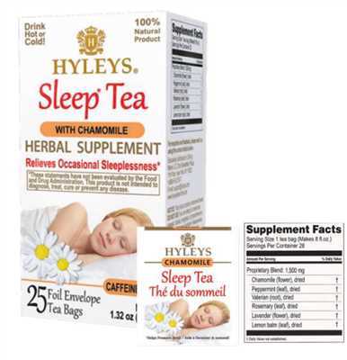 Product2400Image-1.jpg HYLEYS SLEEP TEA CHAMOMILE HERBAL TEA 25 X 12 390016 - Image 1