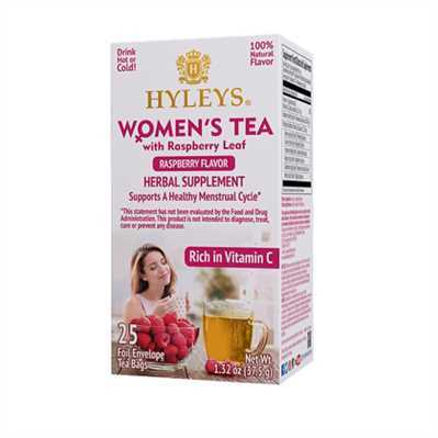 Product2405Image-1.jpg HYLEYS WOMEN`S TEA WITH RASPBERRY LEAF RASPBERRY FLAVOR HERBAL SUPPLEMENT X 12 390021 - Image 1