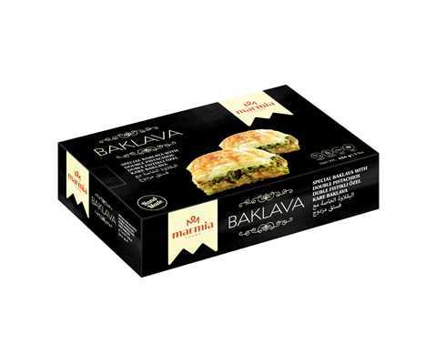 Product2527Image-1.jpg MARMIA BAKLAVA SPECIAL DOUBLE PISTACHIO 1LB X12 490058 - Image 1