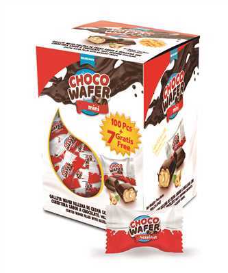 Product2542Image-2-1.jpg ANL CHOCO WAFER CHOCOLATE MINI WAFER HAZELNUT CREAM 700GR X 6 330027A - Image 1