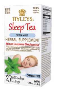 HYLEYS SLEEP TEA MINT HERBAL TEA X 12 390023