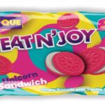 QUE EAT N'JOY UNICORN SANDWICH BISCUIT WITH VANILLA CREAM (56 GR X 4) X 20 330189