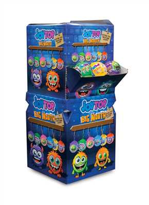BONART JOYTOP BIG MOUTH LOLLIPOP WITH SURPRISE TOY 11 GR X 48 330193
