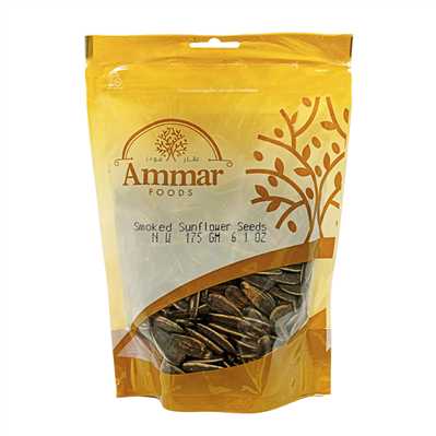 Product2856Image-2-1.jpg AMMAR SMOKED SUNFLOWER SEEDS DOY 175 GR X 10 170032 - Image 1