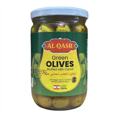 Product2919Image-2-1.jpg AL QASR STUFFED OLIVE WITH CARROT 600 GR X 12 200039A - Image 1