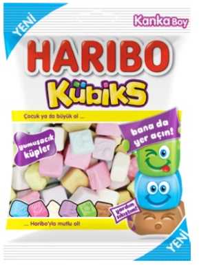 HARIBO CUBICS 80 GR X 24 PCS 640038
