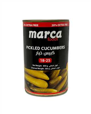 Product3274Image-1.jpg MARCA PICKLED CUCUMBER 18-25 650 GR X 12 270075 - Image 1