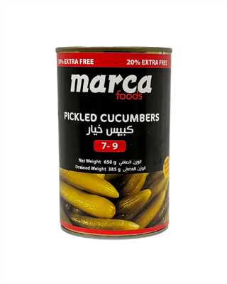 Product3277Image-1.jpg MARCA PICKLED CUCUMBER 7-9 650 GR X 12 270078 - Image 1
