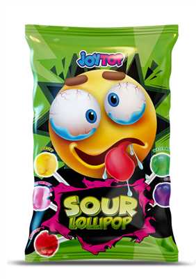 BONART JOYTOP SOUR LOLLIPOP SMILEY 88 GR X 24 330203