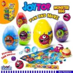 BONART JOYTOP MONSTER EGG SOUR LOLLIPOP AND GUMMY WITH TOYS 31 GR X 18 330205