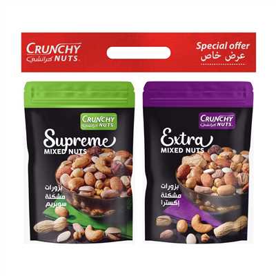 Product3365Image-1.jpg CRUNCHY NUTS VALUE PACK SUPREME & EXTRA MIXED NUTS (250 GR X 2) X 12 PCS 170042 - Image 1