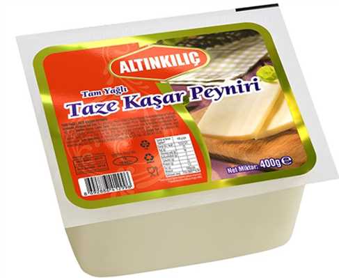 Product3461Image-2-1.jpg ALTINKILIC FULL FAT FRESH KASHKAVAL (TAZE KASAR) 400GR X 12PCS UG100020 - Image 1