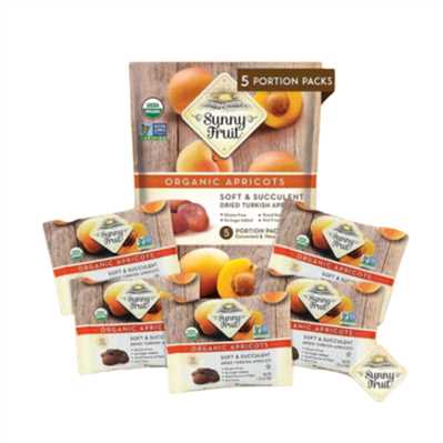 Product3505Image-1.jpg SUNNY FRUIT ORGANIC TURKISH APRICOTS 5 PACK X 18 PCS (1.76 X 5) UG100059 - Image 1