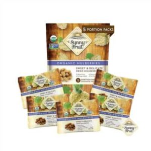 SUNNY FRUIT ORGANIC MULBERRIES 5 PACK 18 PCS X (1.06 X 5) UG100086