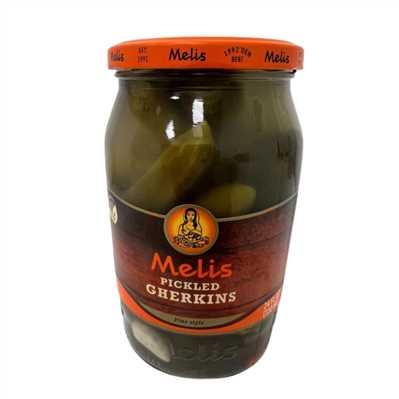 Product3577Image-1.jpg MELIS PICKLED GHERKINS FINE STYLE 720 ML X 12 UG100131 - Image 1