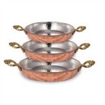 COPPER 0.5 MM 3 PCS EGG PAN SET TRMN 14-16-18 CM (5.5"-6.3"-7.1") HK100005