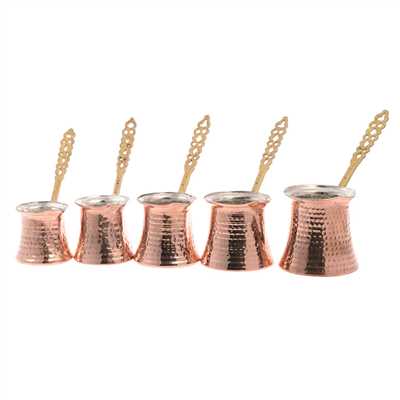 Product3649Image-1.jpg HAKAN COPPER COFFEE POT SET 5 PCS SET (NO 1-2-3-4-5) HK100006 - Image 1
