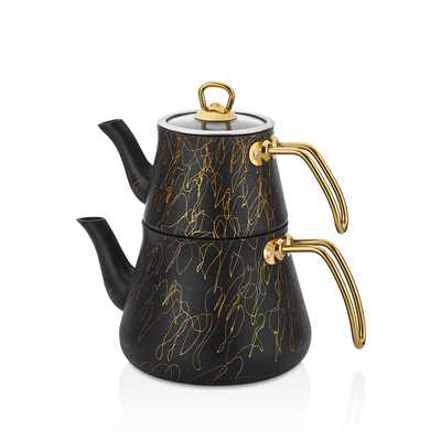 Product3730Image-1.jpg HAKAN TEA POT SET GRANITE AVANGARDE FAMILY 1.25 LT - 2.75 LT HK100087 - Image 1