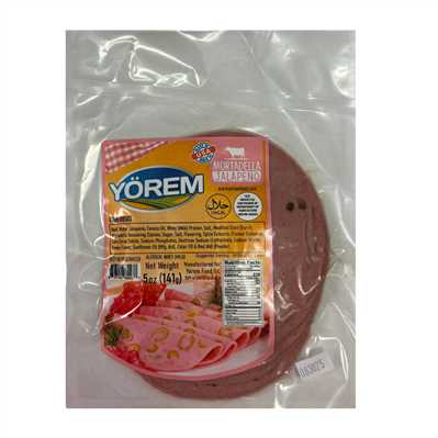 Product3824Image-1.jpg YOREM MORTADELLA JALAPENO 5 OZ X 16 YRM100002 - Image 1