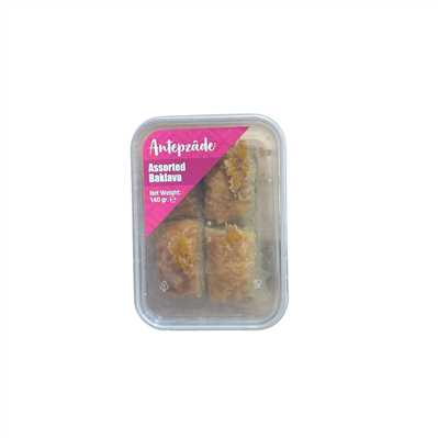 Product3885Image-2-1.jpg ANTEPZADE BAKLAVA ASSORTED (4 SLICES) 140 G X 20 490066 - Image 1