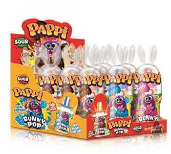 Product3891Image-1.jpg PAPPI BUNNY POP DIPPER CANDY 32 GR X 12 330031A - Image 1