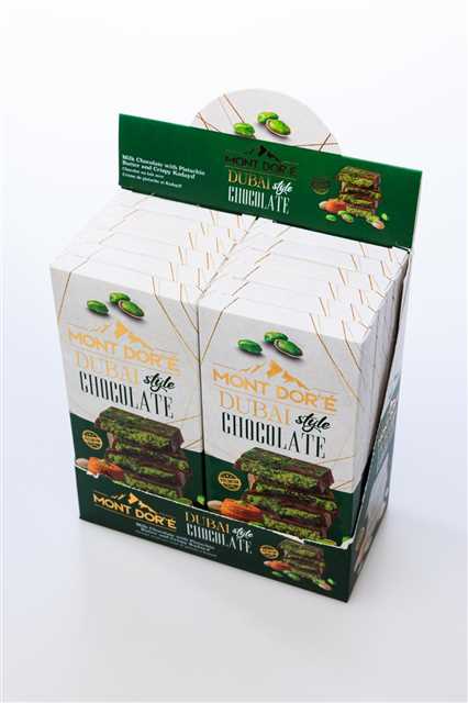 Product4121Image-2-1.jpg MONT DORE DUBAI STYLE CHOCOLATE 100 GR X 12 330247 - Image 1