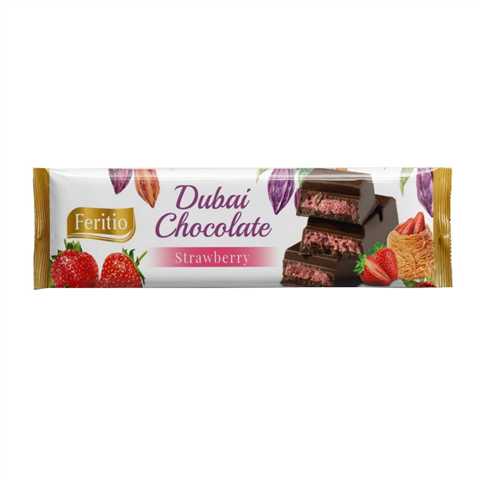 Product4125Image-2-1.jpg FERITIO DUBAI STYLE FREEZE STRAWBERRY BAR 63GR X 21 330251 - Image 1