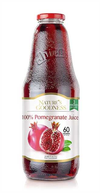 Product4349Image-1.jpg NATURE'S GOODNESS POMEGRANATE JUICE 1 L X 8 440051 - Image 1