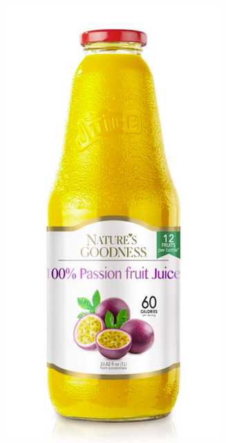 Product4352Image-1-1.jpg NATURE'S GOODNESS PASSION FRUIT JUICE 1 L X 8 440054 - Image 1