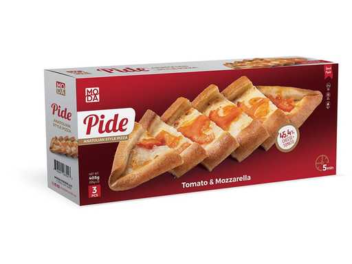 Product4397Image-2-1.jpg MODA PIDE MOZARELLA WITH TOMATO 135 G X 3 X 12 510039 - Image 1